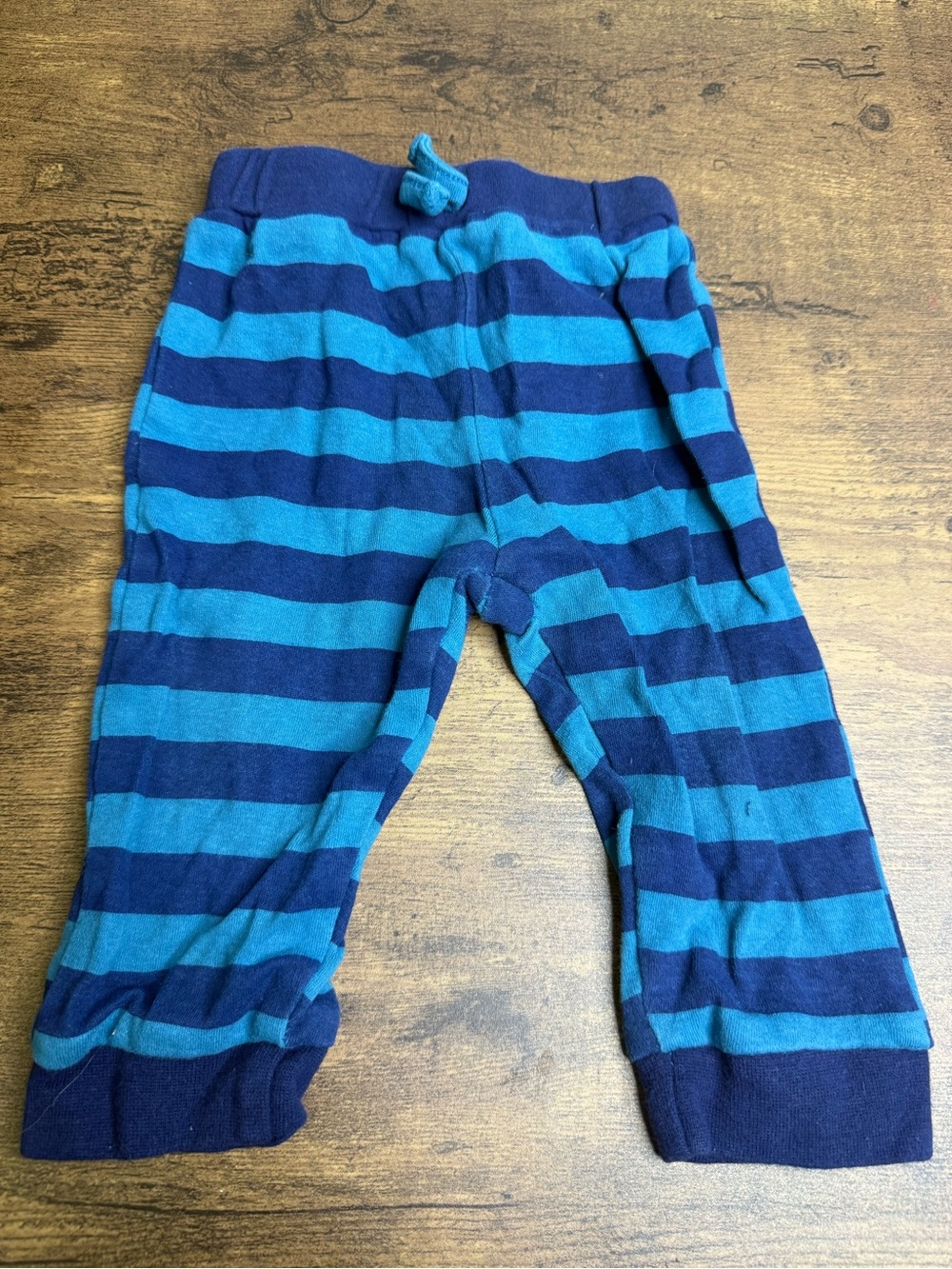 ⭐️5 for $20⭐️ Baby Mode Striped Blue Baby Pants - Teal & Navy 6-12M
